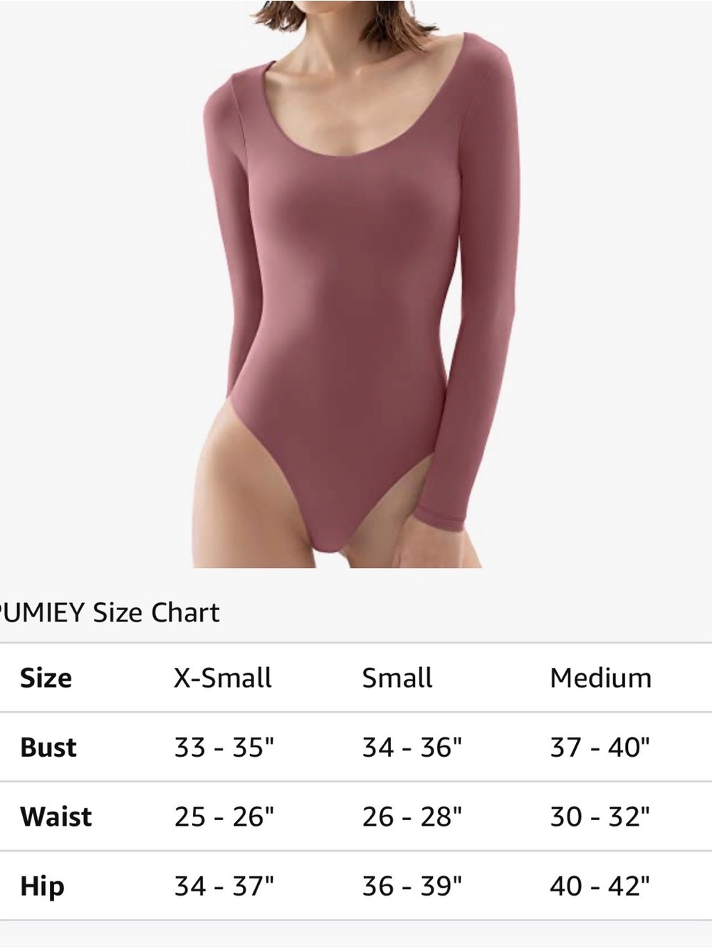 PUMIEY 🪷 Dusty Rose Scoop Neck Bodysuit - Picture 10 of 10